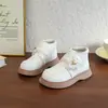 Botas Infantis, Botas de Princesa da Moda, Botas Curtas Infantis, Novidade Outono 2025 Botas Infantis com Solado Macio e Laço