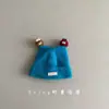 Adorable Conjunto de Gorro y Bufanda de Punto para Niños Bola de Carbón Cálido de Invierno, Gorro Cortavientos para Niños y Niñas