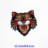 Patche Bordado Grande Cabeça de Tigre Desenho Animado Bordado Computadorizado Patche de Animal para Bolsas, Acessórios de Roupa e Enfeites de Vestuário