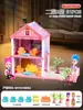 Castelo de Princesa para Meninas Brinquedo Casa de Brincar Brinquedos Villa kit Montado Quarto Educacional Brinquedos Infantis