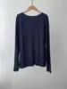 Camiseta para Mujer BORBOTIE 2026 Otoño/Invierno Nueva Mezcla de Cachemir y Lurex BC Top de Punto Hombros Descubiertos