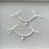 Accesorios de Lazo con Perlas Brillantes Estilo Hada Pasador Funda de Teléfono Bolsa para Calcetines Colgante Decoración DIY