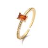 Aogu Anillo Abierto Geométrico de Zirconia Elegante y de Moda Francesa para Mujer Lujo Accesible Elegante Anillo de Gama Alta Suministro Transfronterizo