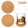 Producto Nuevo Transfronterizo Posavasos Redondo de Silicona de 10 cm Base Aislante Térmico para Escritorio Antiescarcha Antideslizante Posavasos para Taza de Agua Posavasos para Té Posavasos para Taza de Café