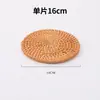 Set de 4 Posavasos Redondos de Ratán Vietnamita Tejidos a Mano para Taza de Té, Tazón, Mesa de Café, Mesa de Comedor, Set de Té al por Mayor