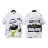 Moda Americana Transfronteriza Hellstar Serie Hellstar Camisetas Casuales de Algodón Impresas para Hombres y Mujeres Verano Sueltas de Manga Corta