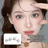 [6 Filas sin Pegamento] Pestañas Postizas Supernaturales Color Menta Claro, Aspecto Natural para Principiantes, Sin Pegamento, Sin Eliminación, Claras y Transparentes