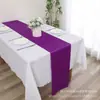 Camino de Mesa de Satén Hotel Boda Evento Comercio Exterior Mantel de Satén de Poliéster Falda de Mesa Decoración Estilo Nórdico Salvamanteles