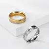 Anillo Qianfeng de Acero de Titanio Nuevo Europeo y Americano Incrustado de Diamantes para Mujer, Joyería de Lujo Ligero de Nicho, Anillo de Cola Completamente Diamantado que No se Desvanece