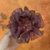 Acessório de Cabelo Elegante Estilo Coreano com Laço de Organza, Scrunchie, Elástico de Cabelo, Ornamento para Coque