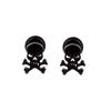 Transfronterizo AliExpress Estilo Caliente Mezclado Pendientes Unisex para Hombre Pendientes Hoja Cónica Puntiaguda Cruz Negra Colgante