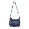 Bolso de Mezclilla Transfronterizo para Mujer Simple Casual Nuevo Estilo 2026 Moda Bolso de Mano Bolso de Hombro Informal Versátil Bolso Cruzado