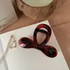 Nuevo Pasador Redondo de Lazo de 8 cm Hebilla de Mariposa Pinza Elegante de Gama Alta Pinza de Tiburón Versátil Elegante en la Parte Posterior de la Cabeza