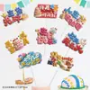 Decoración de Cumpleaños Arreglo de Escena Infantil Bebé Feliz Fiesta Accesorios para Fotos Tarjeta de Mano Alzada Flotante de Mesa Vestir Mesa de Postres