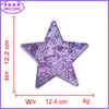 Lentejuelas de Punto Estrella Toalla Tela Bordada Pegatinas Forma de Corazón Letra Parche para Ropa Accesorios de Ropa Pegatinas DIY