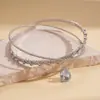 Collar de Doble Capa Entrelazado con Forma de Gota de Agua Tachonado con Circonita y Diamantes, Transfronterizo Europeo y Americano, Elegante Collar de Lujo Ligero de Nicho de Moda para Mujeres