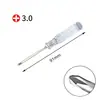 Chave de fenda ferramenta cruzada 2,5mm 3,0mm 4,0mm 5,0mm acessórios chave de fenda de reparo brinquedo móveis pequenos