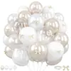 Conjunto de 50 Balões de Látex Espessos Transfronteiriço, Conjunto de Balões Flutuantes de Hélio, Adereços de Decoração de Aniversário