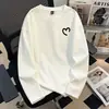 Bestseller de Almacén Lightning Camiseta de Manga Larga para Hombre Primavera y Otoño Estilo Coreano Casual Holgada Cuello Redondo Versátil Talla Grande Capa Base Transfronterizo