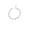 Pulsera de Plata Pura 999 Trébol de Cuatro Hojas, Pulsera Elegante de Estilo Francés de Lujo Ligero con Circonita Microincrustada para Mujer, Joyería de Pulsera de Nicho