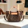 Bolso Cesta de Verduras de Lujo Ligero Europeo y Americano Bolso de Hombro Único con Temperamento Retro Color Bloqueo Tendencia Bolso Cubo Moderno Elegante