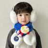 Cachecol Infantil Outono e Inverno, Aquecedor de Pescoço de Pelúcia Cartoon Fofo Quente, Estilo Coreano para Meninas e Meninos, Cachecol de Pescoço para Bebê Estilo Ano Novo