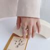 Anel de Terno de Aço Titânio Europeu e Americano Design de Nicho com Senso de Design Simples Cravejado de Diamantes Anel de Casal Moda da Internet Anel de Aço Inoxidável