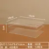 Caja de Almacenamiento Rectangular de Plástico Transparente con Tapa, Exhibidor Acrílico para Tarjetas de Modelo, Caja de Empaque para Regalo para Acuarios