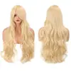 Peruca de animação cos transfronteiriça franja oblíqua multicolorida 80cm universal longo cabelo cacheado alta temperatura peruca de seda cobertura total da cabeça atacado