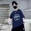 Camiseta de Manga Corta de Algodón para Niños, Camiseta Infantil, Top Estampado de Media Manga, Ropa de Verano, Estilo Nuevo, Ropa para Niños Pequeños y Medianos, Camiseta de Moda