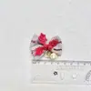 Acessórios diy do laço do Natal mini linho sino da árvore de Natal pendente decoração da caixa de presente