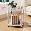 Mesa de Centro Pequeña, Mesa Lateral Móvil para Sofá, Estante de Almacenamiento para Mesita de Noche, Carrito Mini para Mesita de Noche con Ruedas, Mesa de Mahjong, Mesa de Té