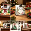 MZ1280-1290 Portarrollos de Papel de Cocina Navideño Adorno Decoración Festiva Caja de Almacenamiento para Servilletas de Papel Adorno de Escritorio