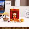 Wenquxing, Zhong Kui, Guan Gong, várias divindades, ornamentos para adoração, árvore de cristal, altar, decoração de mesa, recebendo o Deus da Riqueza