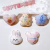 Acessórios de Resina Atacado Acessórios Artesanais DIY Flor de Sapato Adesivos de Copo Adereço de Cabeça Infantil Brinquedos Cola AB Urso Floral Pequeno