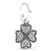 Pingente de contas com pedras de strass prateadas e incrustadas com diamantes, furo grande, pulseira Panjia, colar, acessórios de joalheria, fábrica de origem, em estoque