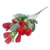 Hengfang Fabricante de Flores Artificiales Venta Directa de Rosas Artificiales, Varios Tipos de Flores Decorativas Artificiales, Accesorios para Fotografía, Manojos Pequeños de Flores al por Mayor