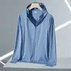Roupas de Proteção Solar para Comércio Exterior para Mulheres, Roupas de Proteção UV Respiráveis Finas de Verão para Uso Externo para Homens, Nova Jaqueta de Pele Fina Respirável