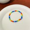 Pulseira de Miçangas Coloridas de Dopamina de Verão Personalidade Infantil Doce Exquisita Moda Criativa Desenho Animado Pulseira Versátil para Mulheres
