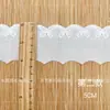 Borde de Encaje Hueco Bordado de Algodón en Stock para Dobladillos de Faldas, Vestidos de Mujer, Accesorios de Ropa, Borde de Hilo de Algodón con Encaje