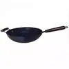 Sartén de Hierro para Cocina de Inducción Sartén Antiadherente de Hierro Forjado Wok sin Recubrimiento Escama de Pescado