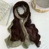 Bufanda para Mujer de Invierno de Alta Gama 2025 Nueva Bufanda Cálida a Prueba de Frío Versátil de Color Sólido Bufanda Plisada Chal Venta al por Mayor