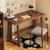 Escritorio Plegable sin Instalación Escritorio para Estudiantes de Dormitorio Escritorio para Computadora en Casa Mesa de Noche Mesa de Comedor Sencilla Mesa de Comedor Pequeña