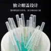 Cepillos Mini de Colores para Cejas al por Mayor, Herramientas Auxiliares de Belleza para Pestañas, 10 Cepillos de Seda Dental Portátiles con Mango de Cristal