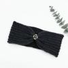 Outono e inverno lã de malha faixa de cabelo acessórios para o cabelo headband handmade yoga exercício quente respirável europeu fornecimento de comércio exterior