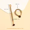 Colgante de Joyería DIY Tejido a Mano Llavero Cordón Cadena para Teléfono Decoración de Bolsa con Nudo de Diamante Aro Abierto