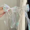 Abrazaderas para Cortinas con Lentejuelas de Sirena Perla y Lazo Estilo Francés Abrazaderas Nórdicas Decoración de Hebilla de Cortina Estilo Princesa