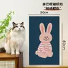 Pegatina de Pared Rascadora para Gatos, Resistente al Desgaste, No Suelta Pelo, Tabla Rascadora de Pared, Almohadilla Rascadora para Gatos, Protector Antirascaduras y Mordeduras de Gato para Sofá