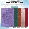Adecuado para Funda de Cuero para Tableta Lenovo Tab M9 P11 Flor de Pavo Real Portatarjetas Funda Protectora Glory padX9