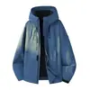Chaqueta de trabajo con capucha para hombre y mujer, estilo camello, tres en uno, cortavientos e impermeable, con logo estampado de norma nacional para exteriores